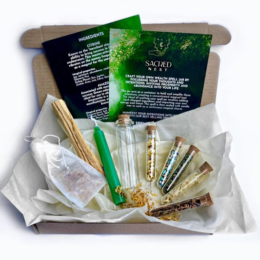 Wealth & Prosperity Spell Jar Kit | Complete DIY Set